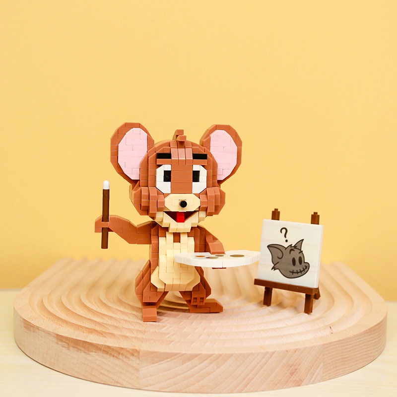 Đồ Chơi Lắp Ráp Mô Hình Nhân Vật tom Và jerry