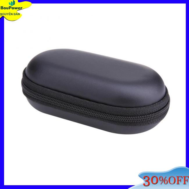 Túi Đựng Tai Nghe / Dây Cáp Đa Năng Hình oval Có Khóa Kéo Tiện Dụng Thẻ