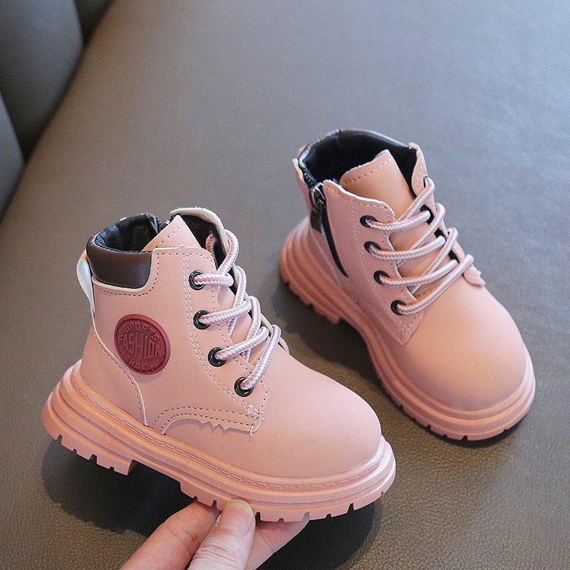 Giày Bốt martin gl2023 Đế Mềm Có Khóa Kéo Thời Trang Xuân Thu Cho Bé