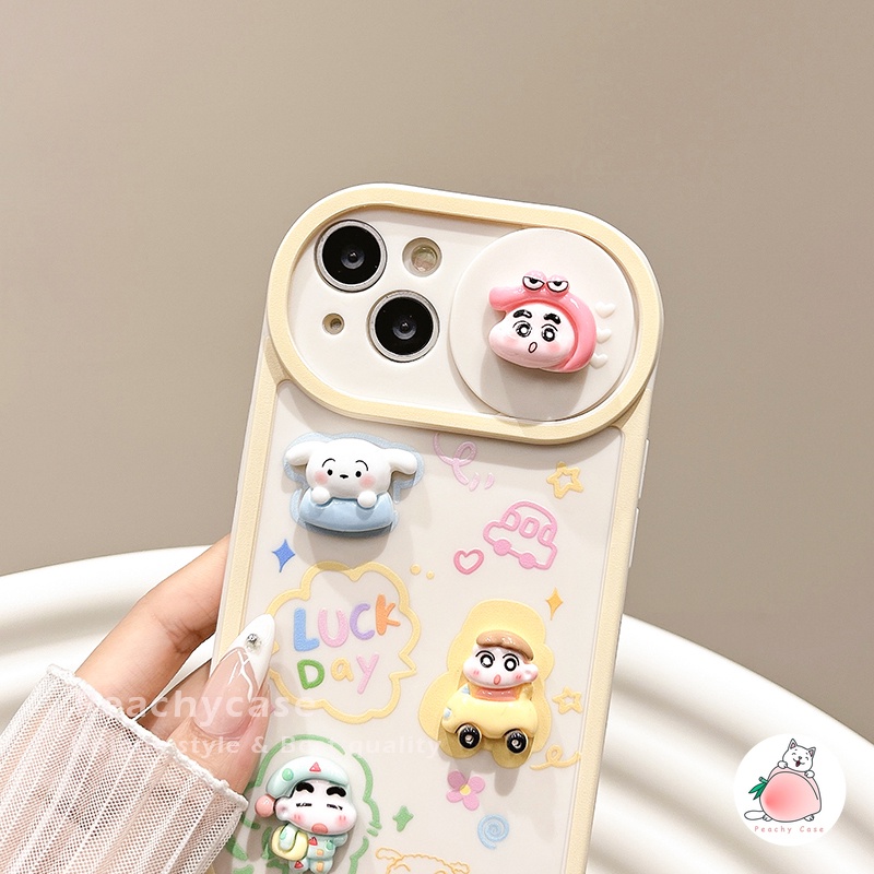 Ốp Điện Thoại tpu Dẻo Họa Tiết Hoạt Hình Cậu Bé Bút Chì 3d Dễ Thương Cho iphone 15 plus 14 13 12 pro max 11