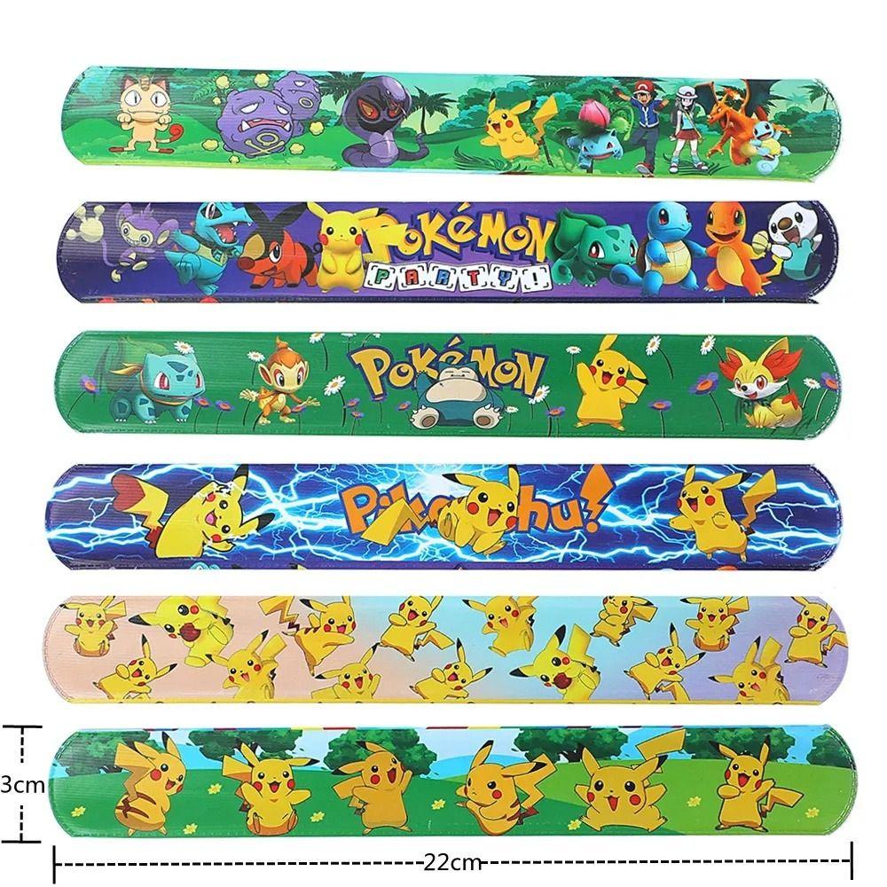 Mluck snap Vòng Đeo Tay Đồ Chơi Hoạt Hình pikachu Vòng Nhẫn Đeo Tay eevee mewtwo Cho Bé Trai Bé Gái