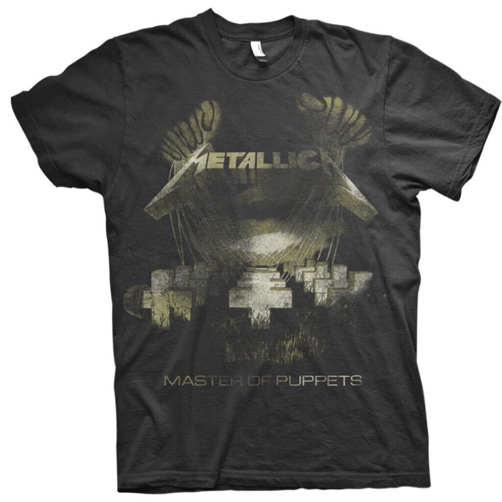 Áo thun màu đen đau khổ Metallica Master Of Puppets - CHÍNH THỨC