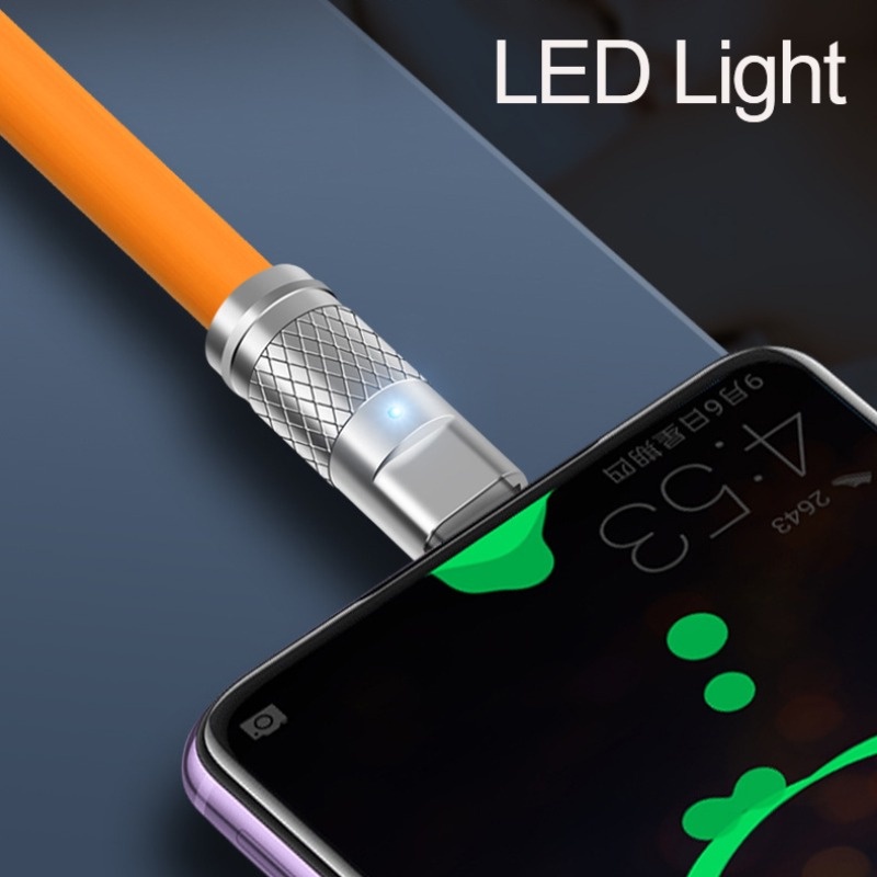 Cáp sạc nhanh SOAIY LED 120W USB sang Type-C 1m/1.5m/2m cho điện thoại di động Huawei Xiaomi và Redmi