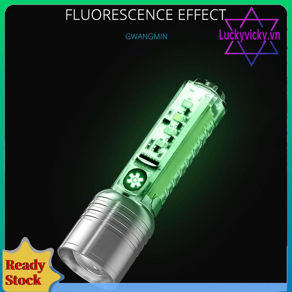 Đèn Pin xhp50 led 500mah 800lm Sạc usb Loại c Chống Thấm Nước