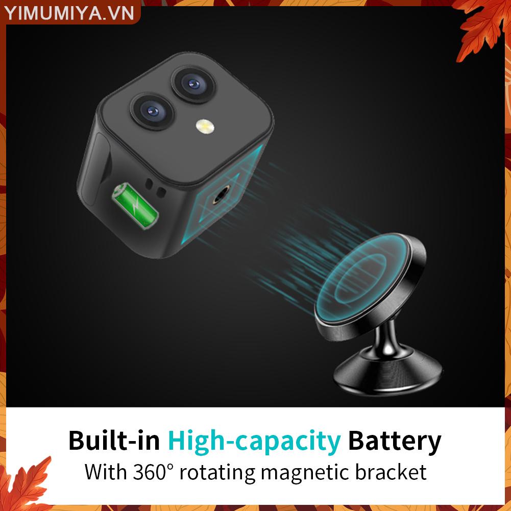 ☼Yimumiya ☼ Máy Quay Phim 4k hd Có Thể Sạc Lại Bằng Cổng usb Cho Nhà Ở / Văn Phòng