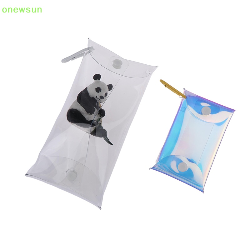 Túi Đựng Tiền Xu / Chìa Khóa / Tai Nghe mini Trong Suốt Hình Búp Bê anime Mới