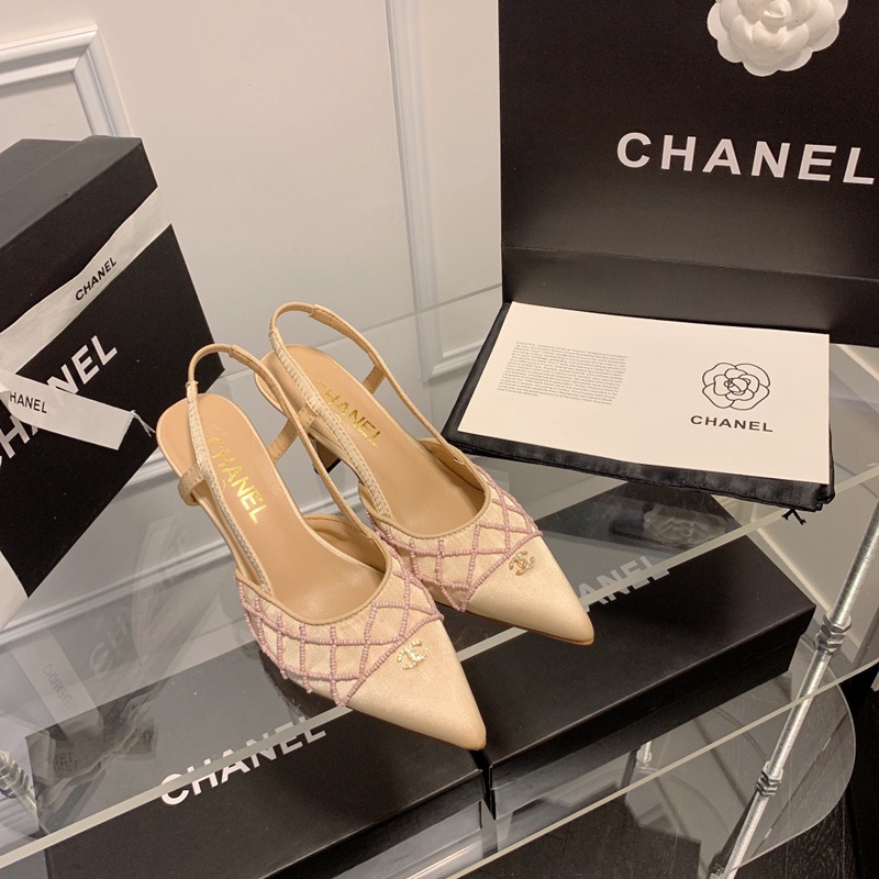 Giày Cao Gót 7cm Mũi Nhọn Đính Pha Lê Thanh Lịch Thoải Mái Thời Trang Mới nflu