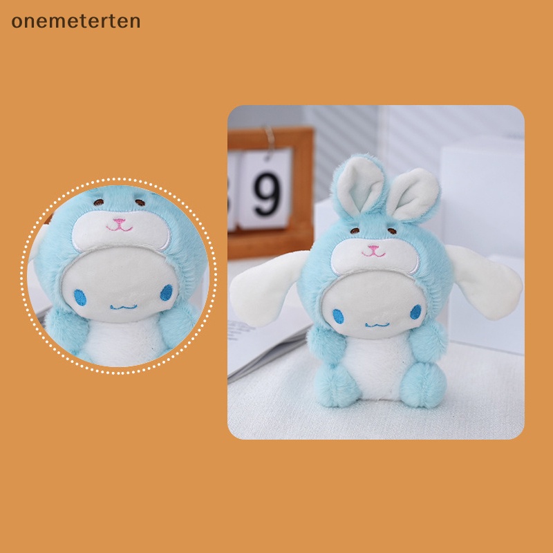 Rten kawaii sanrios Thỏ cinnamoroll Nhồi Bông Mềm Mại Có Móc Khóa Trang Trí Túi Xách