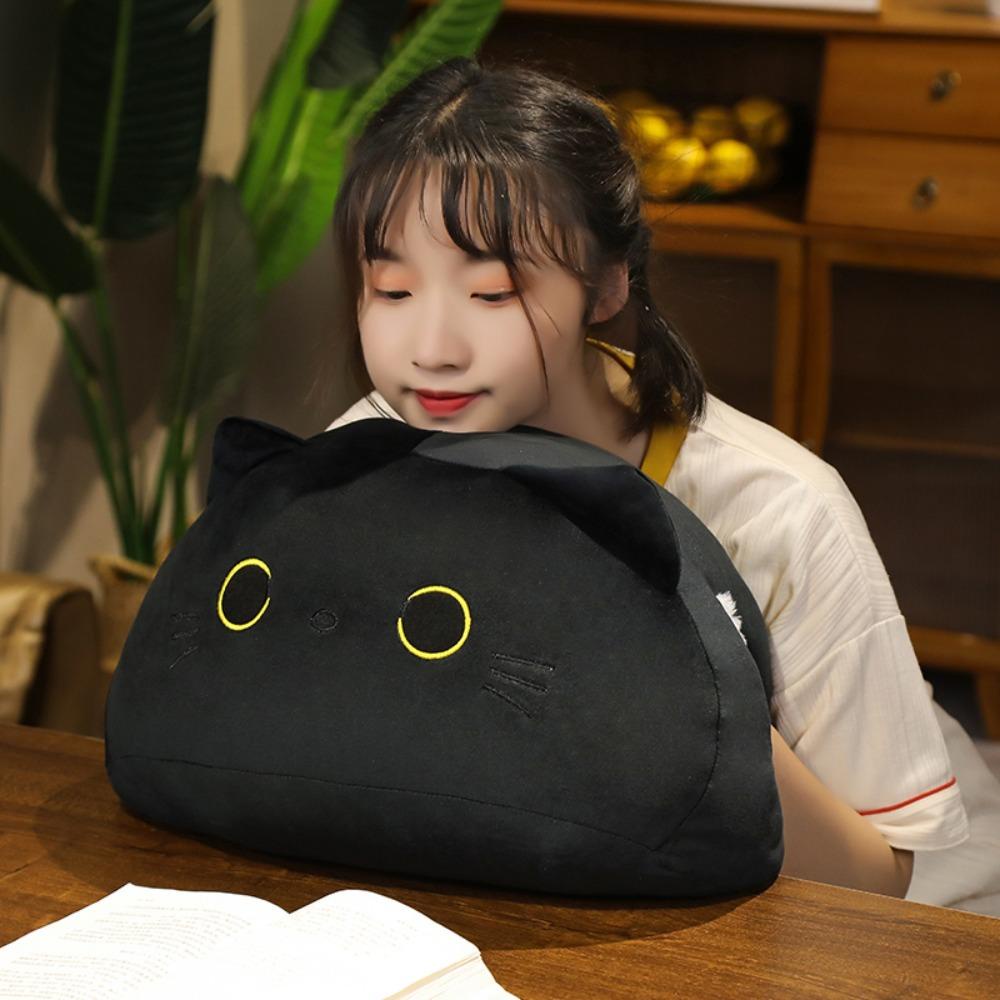 Thú Nhồi Bông Hình Chú Mèo Đen Đáng Yêu Trang Trí Phòng Ngủ - HSU
