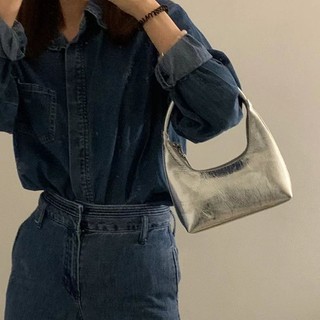 Túi xách mini màu bạc thời trang cho nữ