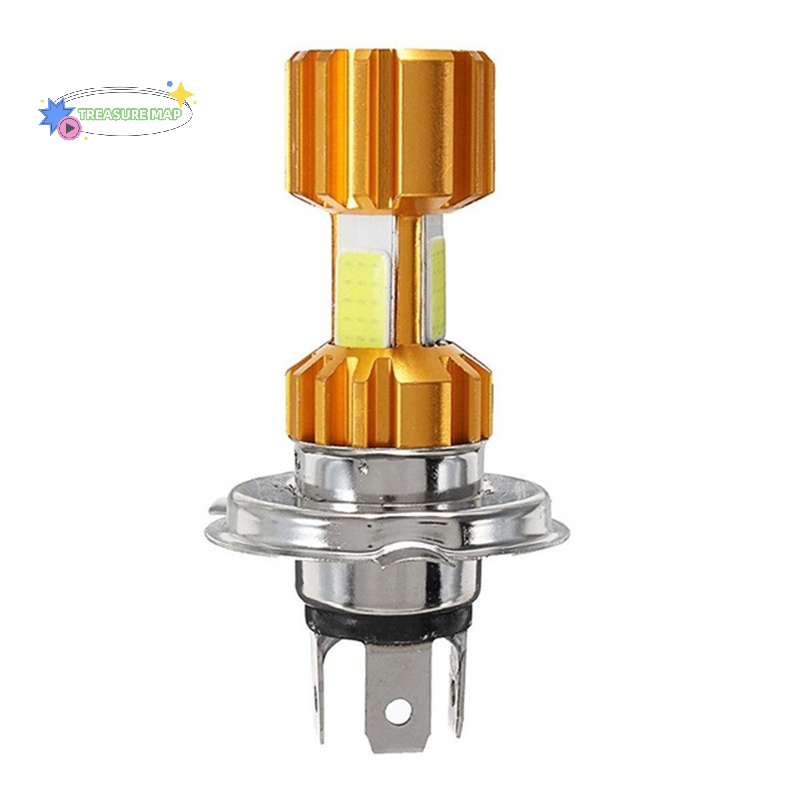 Bóng Đèn Pha led 3 cob h4 10w 500lm heyuanlong333 Cho Xe Mô Tô