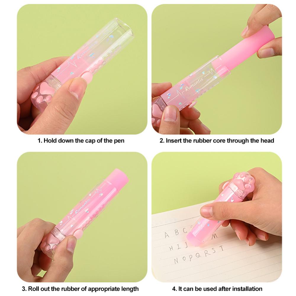 Mocandogo Cục Tẩy Bút Chì Bằng Cao Su a2h7 Họa Tiết Hoạt Hình Dễ Thương Cho Bé