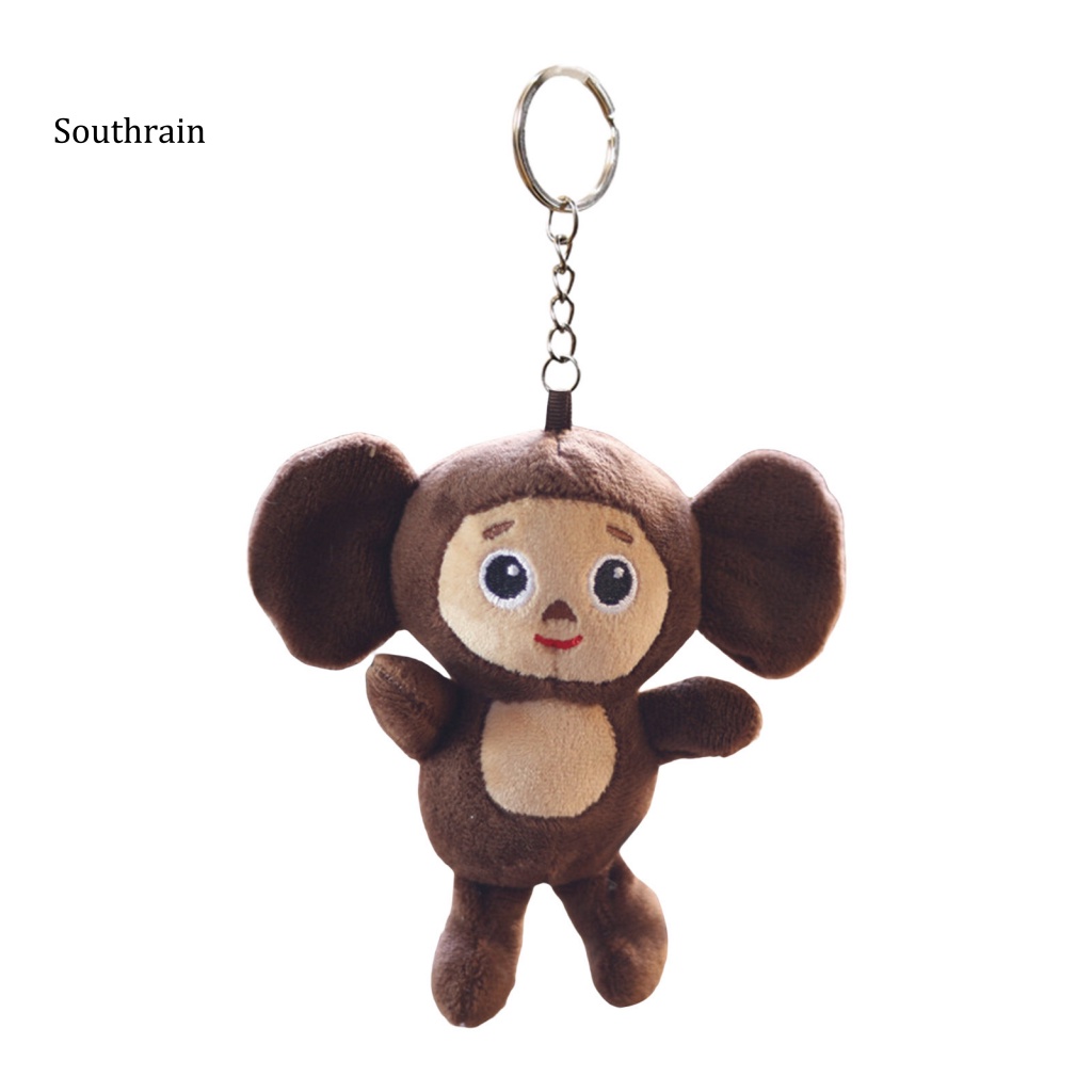 Móc Khóa Hình Khỉ cheburashka Nhồi Bông Đáng Yêu Mềm