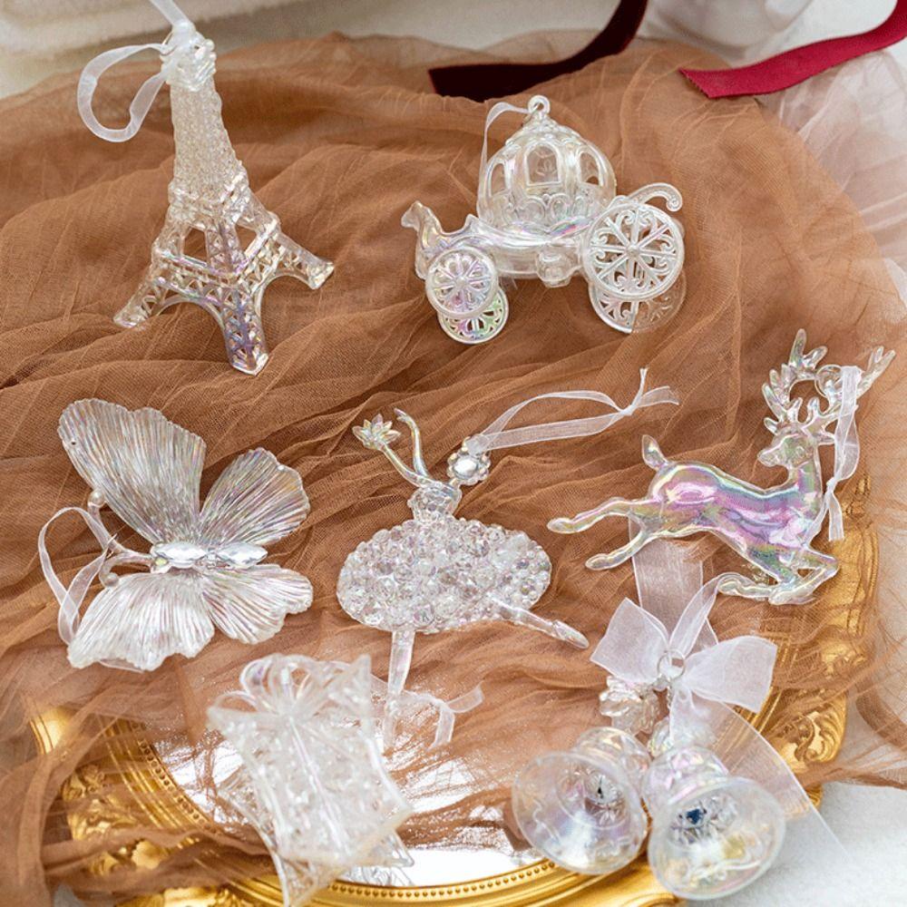 Phụ Kiện Treo Trang Trí Cây Thông Giáng Sinh Bằng acrylic Nhiều Màu