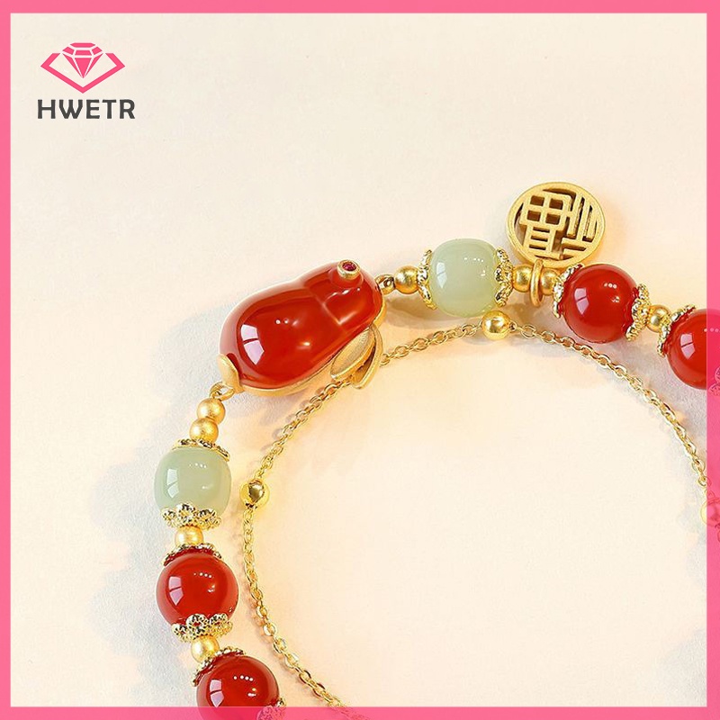 Vòng Tay Hai Lớp Mặt Hình Thỏ Dễ Thương Phong Cách vintage Cho Nữ Mới