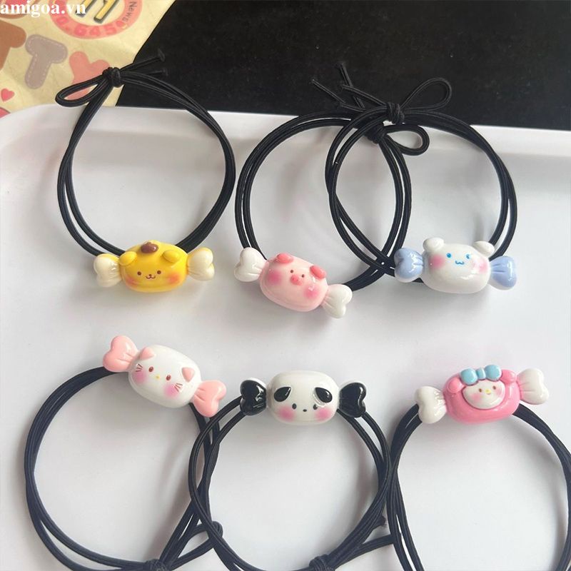 Dây Buộc Tóc sanrio Màu Kẹo Đơn Giản Dễ Thương