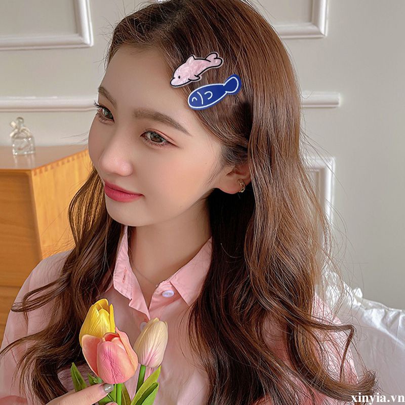 🌺🌺Kẹp Tóc Hình Xương Cá Nhỏ Dễ Thương Sáng Tạo Phong Cách niche Ngọt Ngào