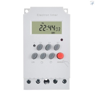 AC 220V 25A Digital Programmable Timer Din Rail Electronic Timer Time Switch Controller with LCD Display Clock