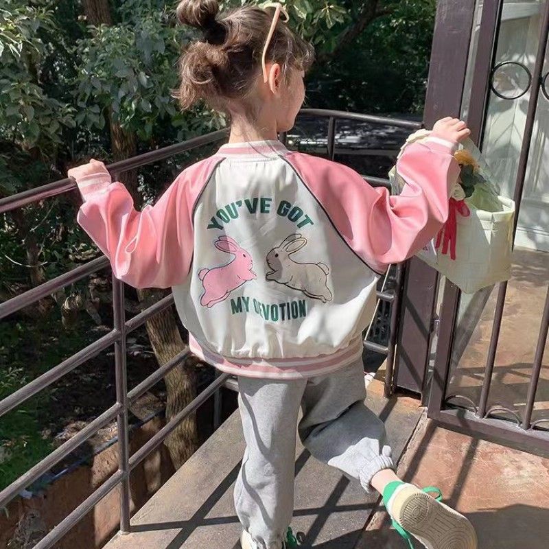 Áo Khoác Bóng Chày Thời Trang Mới 2023 Dành Cho Bé Gái