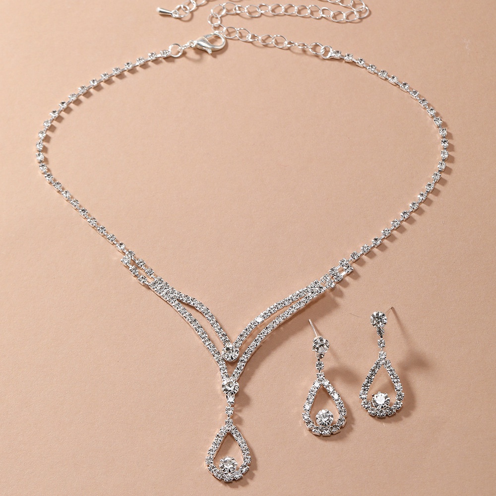 Vòng cổ Mặt Hình Giọt Nước Mắt Thiên Thần Đính Đá zircon