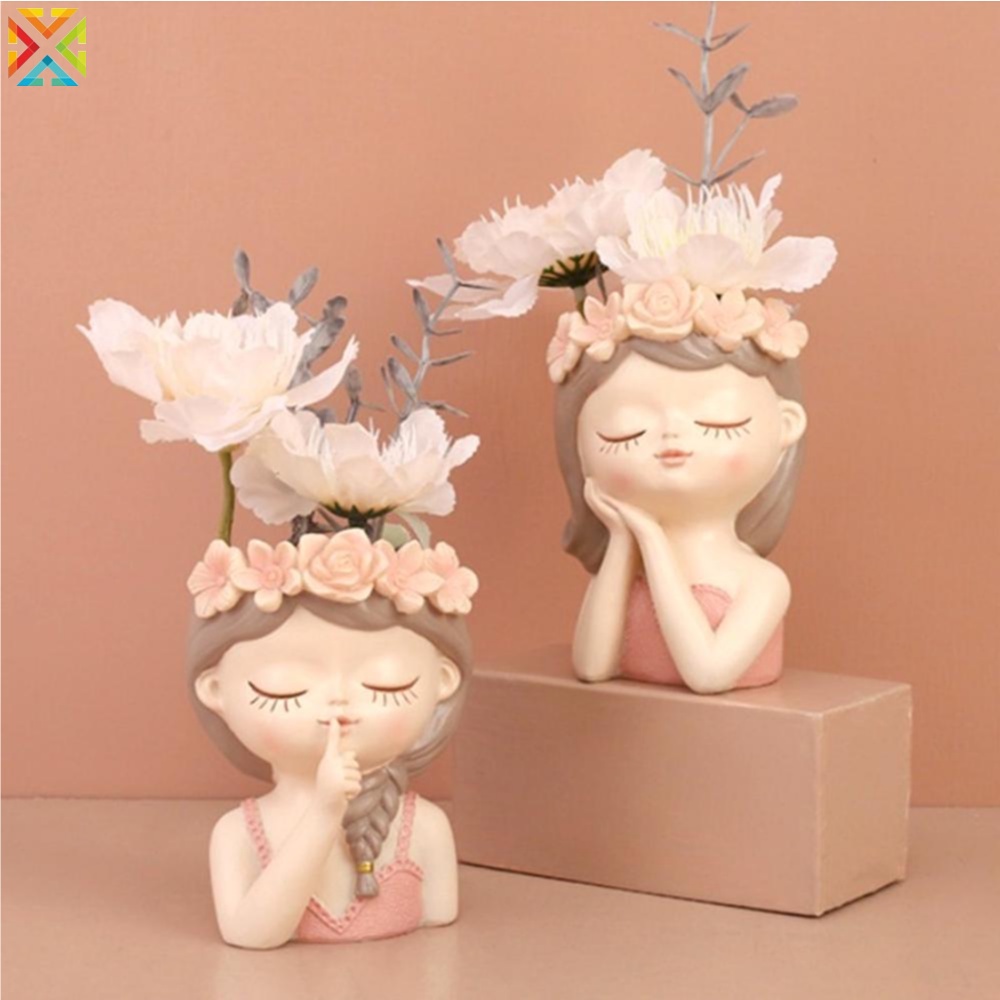 Khuôn silicone Làm Chậu Hoa / Bình Hoa 3d diy Thủ Công Trang Trí Nhà Cửa