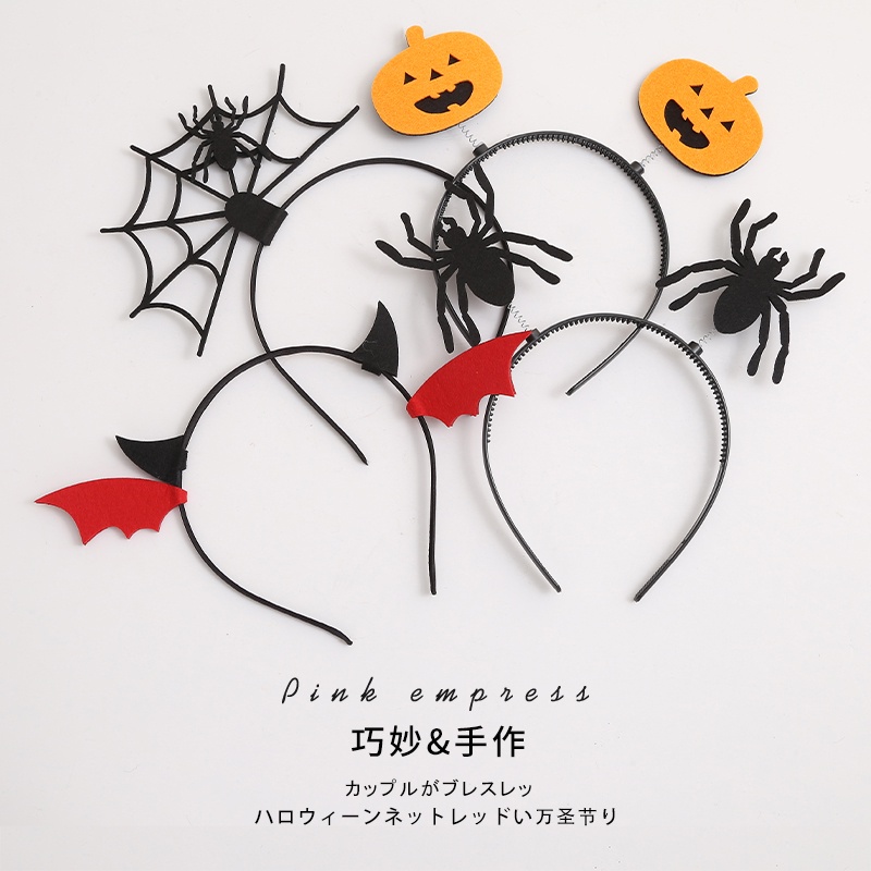 Cài Tóc Hình Sừng Quỷ Đen Vui Nhộn Cho halloween