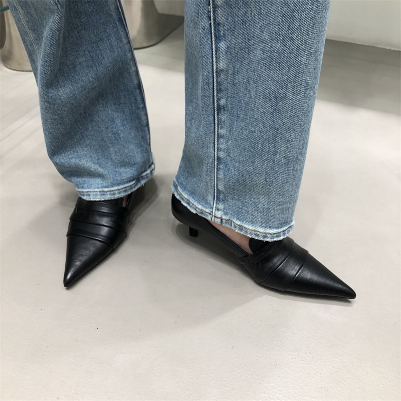 Giày Cao Gót Mũi Nhọn Phong Cách Âu Mỹ Thời Trang Mùa Thu Mới sk2023