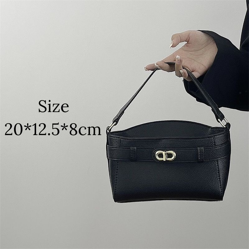 Túi xách nữ cầm tay đeo chéo màu đen chất da PU mã mới hottrend mã t84 TIEMGIAYYEN3