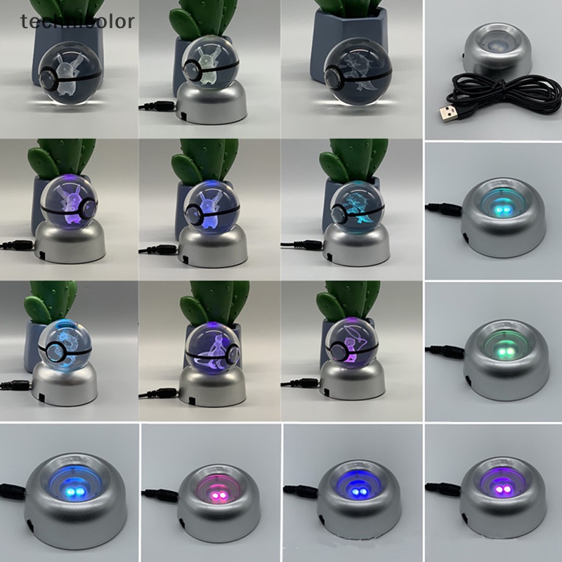 Giảm Giá Quả Cầu Pha Lê pokemon 3d Có Đèn led Sáng Cửa Hàng Đồ Chơi snorlax Mutwo pikachu pokémon