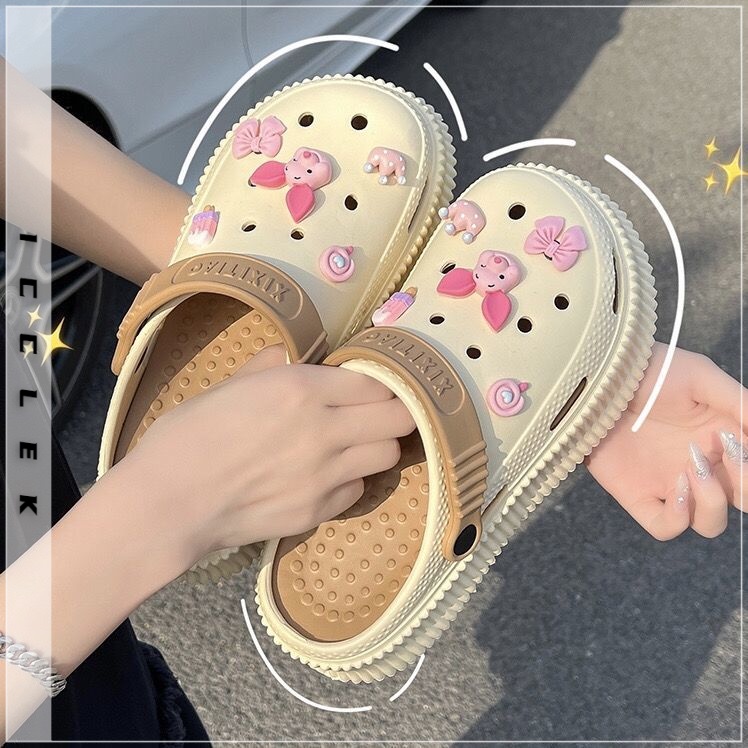 ICCLEK dép cross dép sandal nữ dép bánh mì nữ Thoải mái B91H0ZS 35Z230831