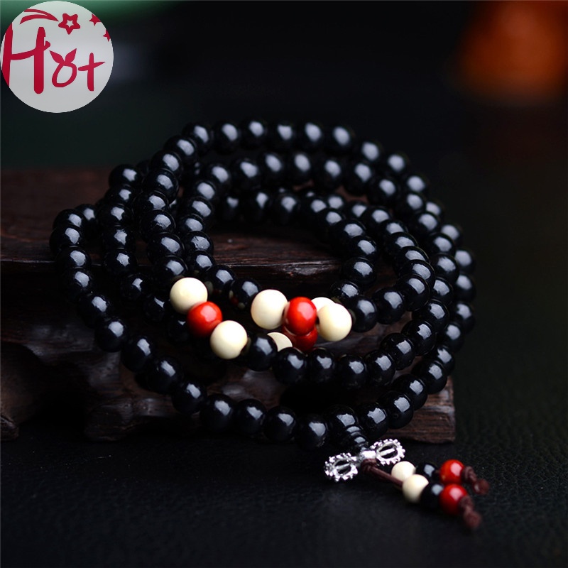 Jr Chuỗi 108 Hạt Đeo Tay 8mm Phong Cách Phật Giáo