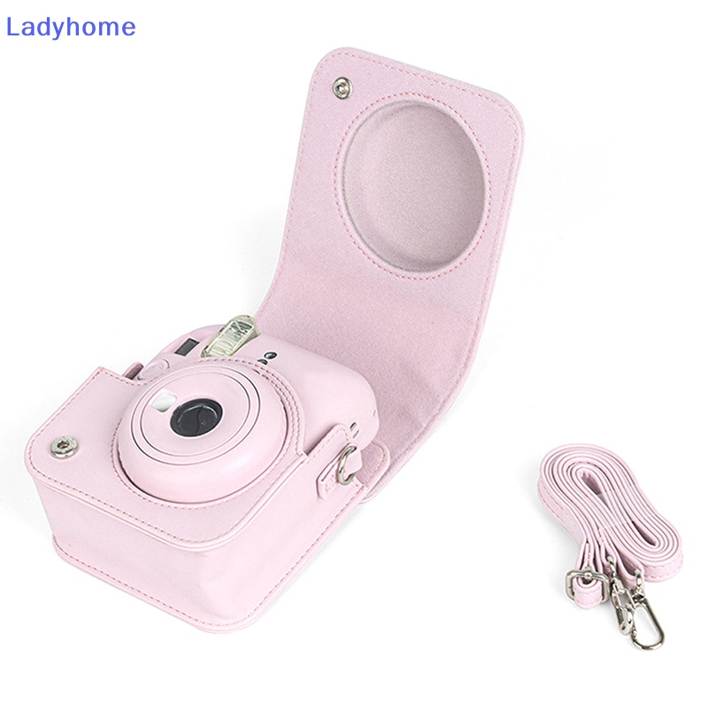 Bao Da pu Bảo Vệ Máy Ảnh instax mini 12 Kèm Dây Đeo Vai Tiện Dụng