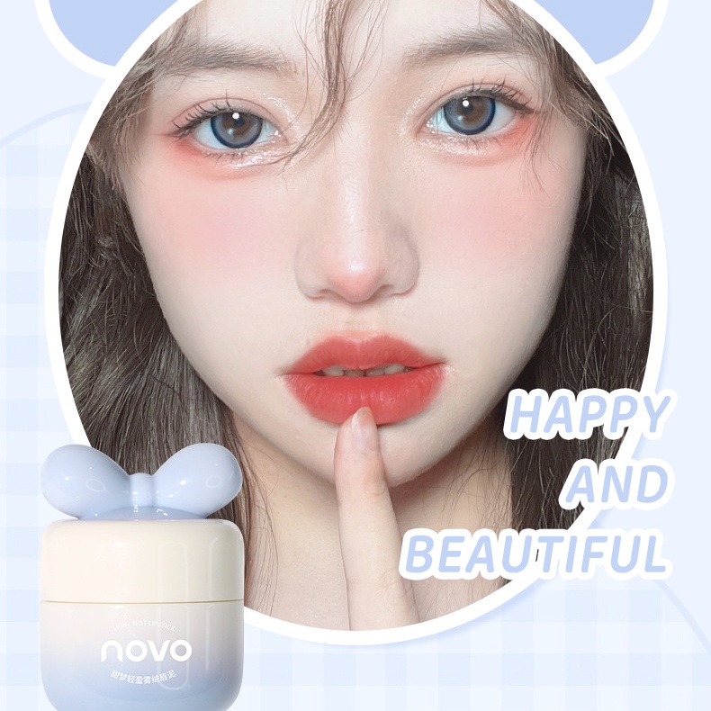 Novo Son Môi Chất Nhung Lì Mềm Mượt Ngọt Ngào Cho Học Sinh