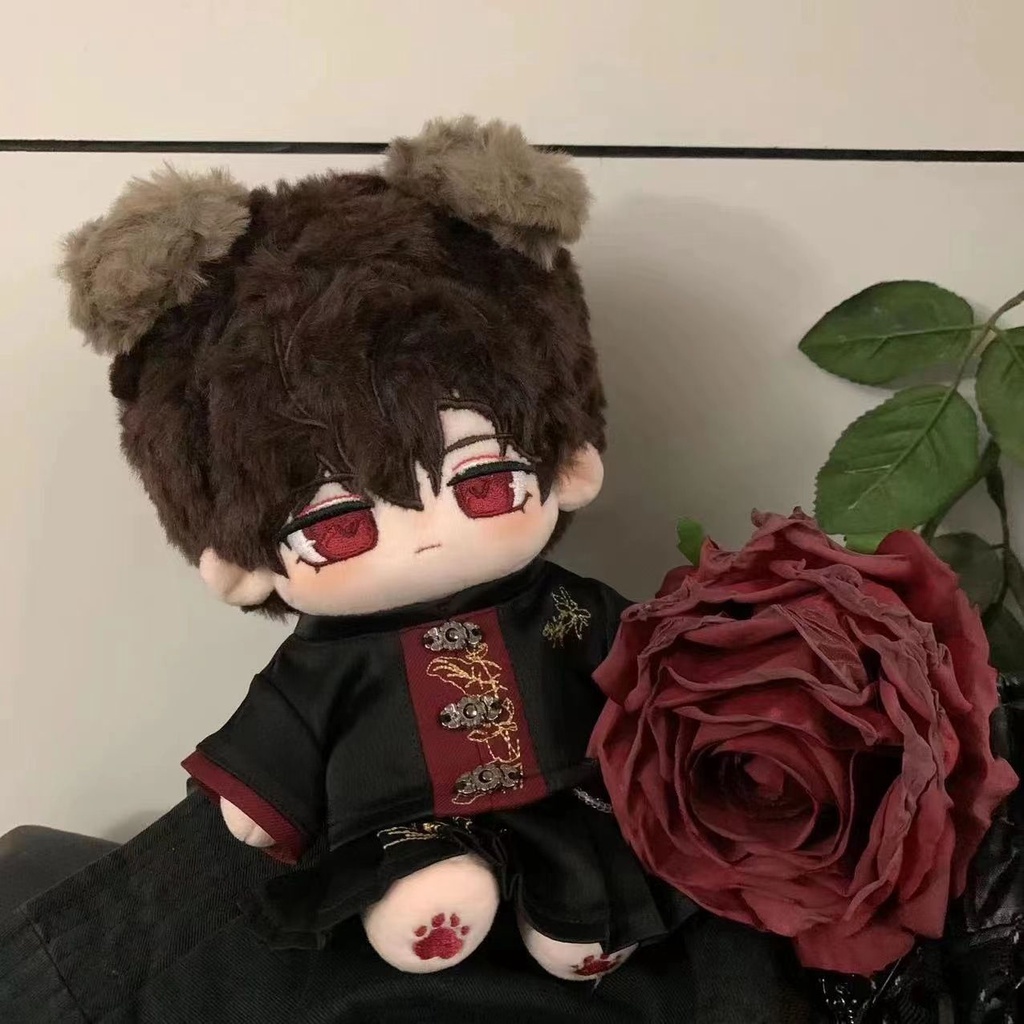 Cotton doll dress 20cm nude no attribute Chinese suit embroidery set doll boy and girl traditional antique style 0916