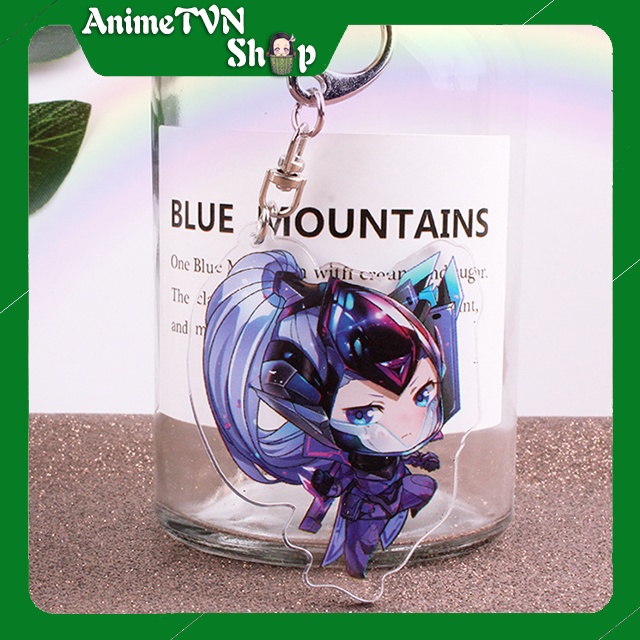 Móc khoá Mica Game Liên Minh Huyền Thoại  LOL - Nhựa Cứng Acrylic In 2 mặt sắc nét