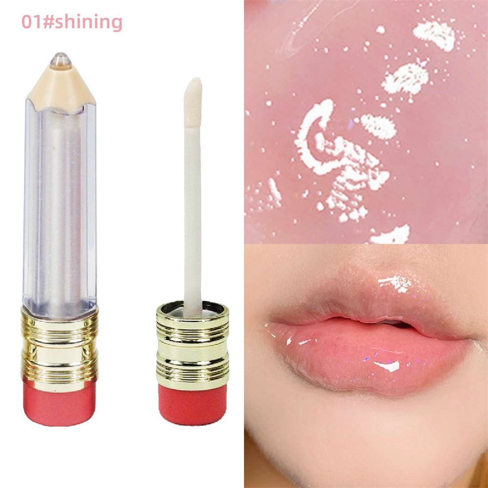 6 Màu Santwo Fashion Lip Plumping Fat Oil Lip Oil Plumper Lip Gloss Oil Clear Transparent Lip Oil Tinted để Chăm Sóc Môi