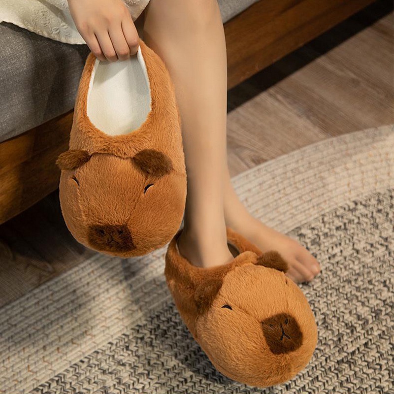 Capybara Dép Bông Đi Trong Nhà Hình Động Vật Hoạt Hình Đáng Yêu