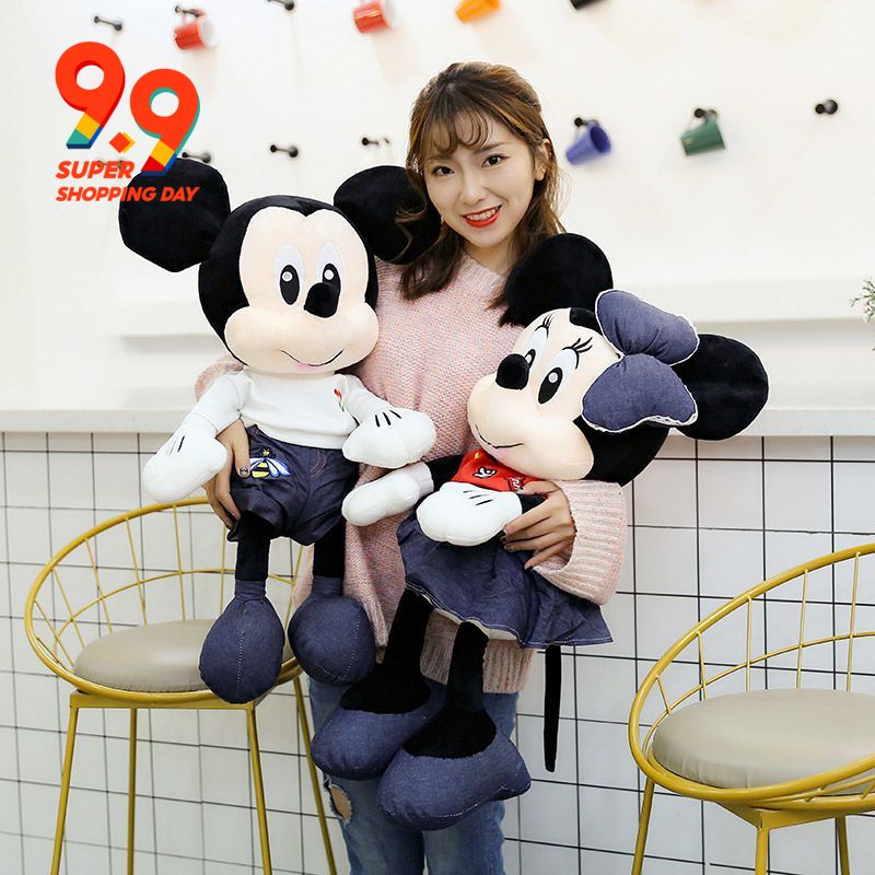 Thú Nhồi Bông Hình Chuột Mickey Minnie Xinh Xắn