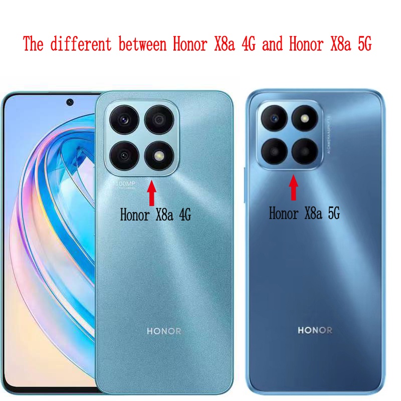 Ốp Điện Thoại Mềm Hình Bầu Trời Sao Có Dây Đeo Cổ Dài Và Giá Đỡ Cho honor x8a x8 x6 4g 5g