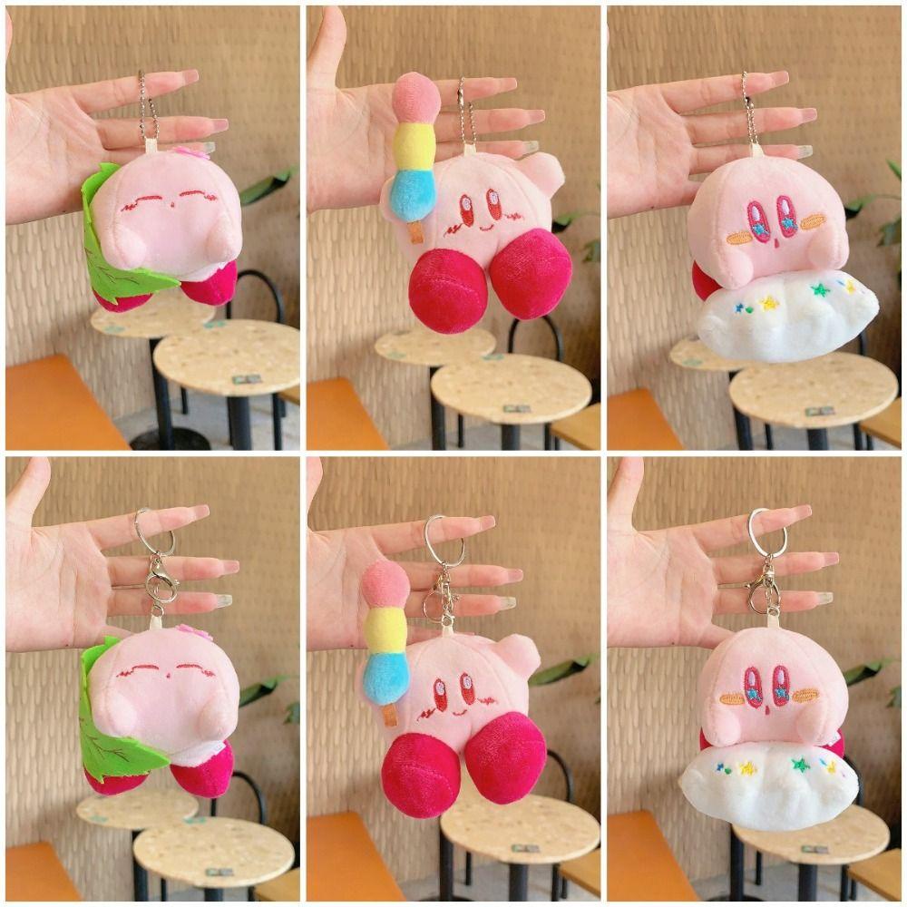 Mmluck kirby Đồ Chơi Nhồi Bông Mềm Mại Màu Hồng Hình Nón kirby