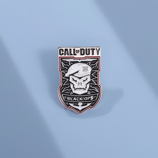 Trâm Cài Áo Hình Bộ Xương Phim call of duty Màu Đen