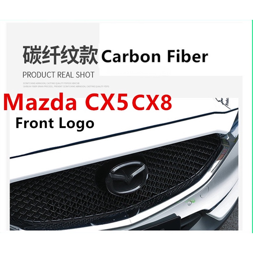 Mazda Ốp logo 3d Bằng Sợi carbon Cao Cấp Cho Xe Hơi mazda cx5 cx8 2017-2023 cx-5 cx-8