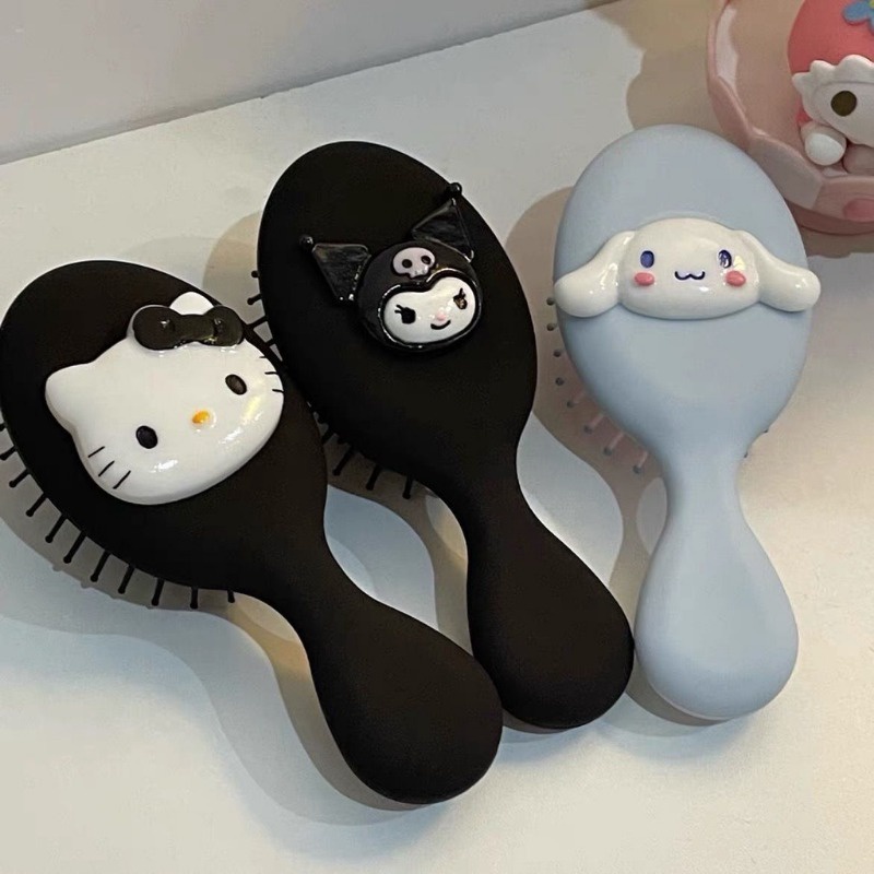 Sanrio Air Cushion Lược Cinnamoroll Kuromi Hoạt Hình Dễ Thương Pudding Chó Dễ Thương Di Động Massage Hàn Quốc Lược Chải Tóc