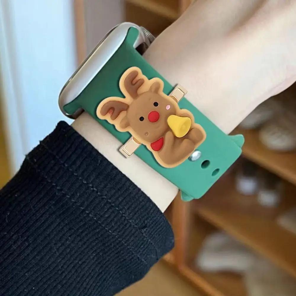 Dây Đeo Silicon Hình Ông Già Noel Cho Đồng Hồ Thông Minh apple watch