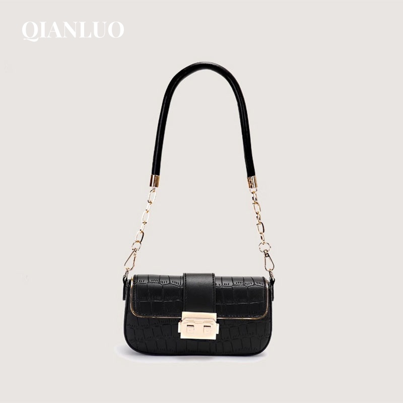 QIANLUO túi xách nữ túi đeo chéo kẹp nách đeo vai 2023NEW GDJ06S 36Z230904