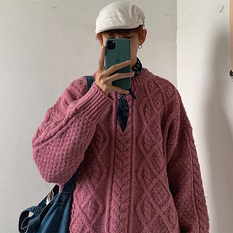 Áo sweater Cổ Tròn Phong Cách Hàn Quốc Thời Trang Thu Đông Dành Cho Nam