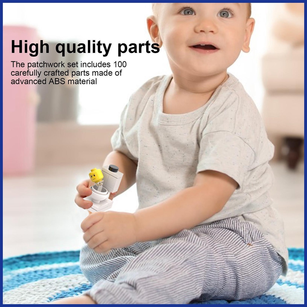 Bộ Đồ Chơi Lắp Ráp Mô Hình toilet Hoạt Hình Aavn Aavn