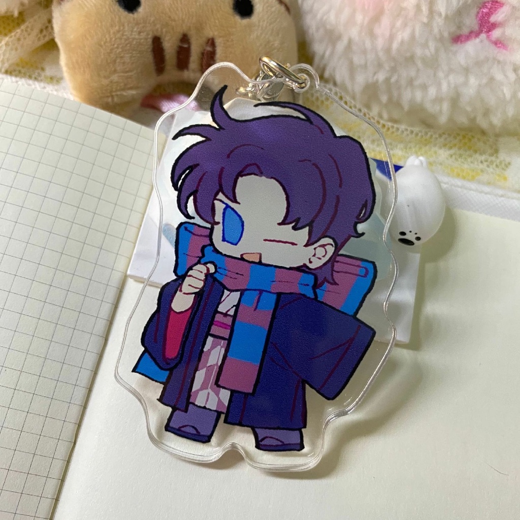 Móc khóa Kawaii JJBA Anime Keychain Women JoJo Bizarre Adventure Key Chain Man Kujo Jotaro Kakyoin Acrylic