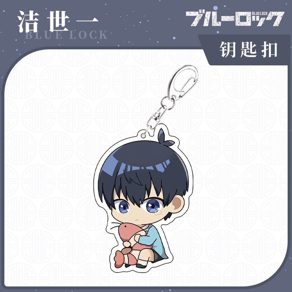 Móc khoá Anime Manga Blue Lock Kindergarten Nagi Seishiro Mikage Reo Acrylic KCute phụ kiện trang trí dễ thương