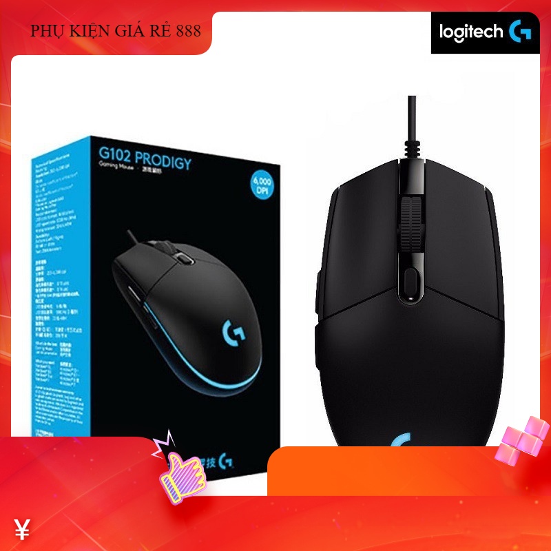 Chuột Gaming Logitech G102 Quang HọC Có Dây 8000DPI